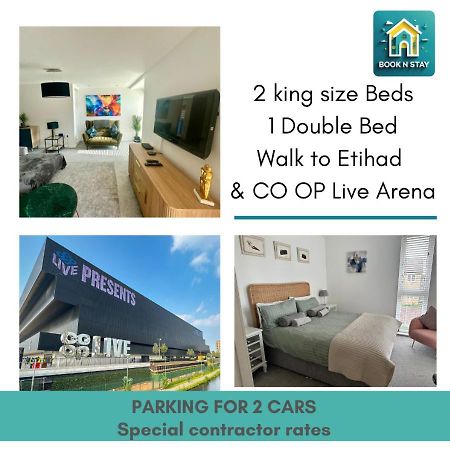 Ao & Etihad Stadium 6 Guest Stay- 3 Bedroom Central House With Parking & Wi Fi แมนเชสเตอร์ ภายนอก รูปภาพ
