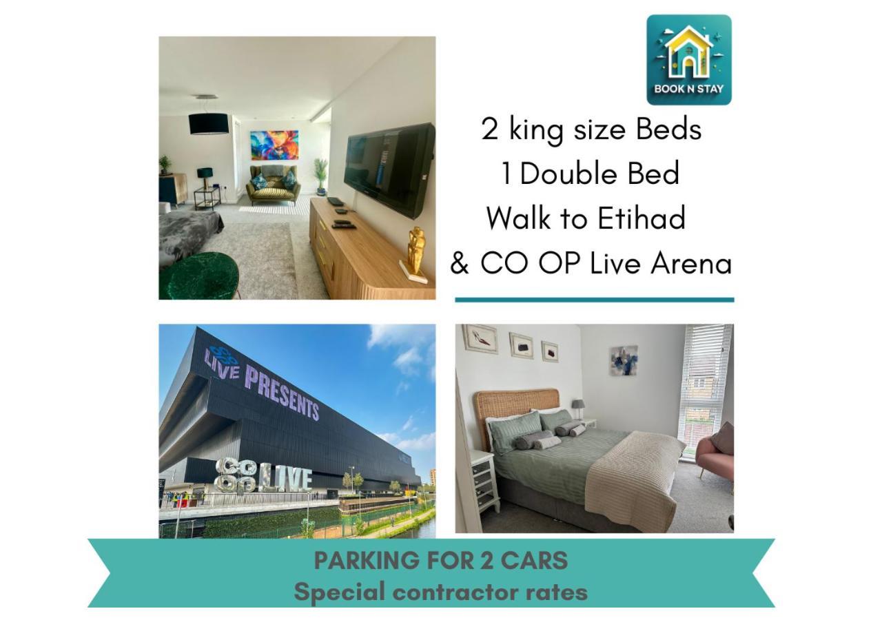 Ao & Etihad Stadium 6 Guest Stay- 3 Bedroom Central House With Parking & Wi Fi แมนเชสเตอร์ ภายนอก รูปภาพ